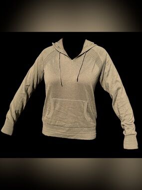 Athleta Olive Green Hooded Knit Pullover